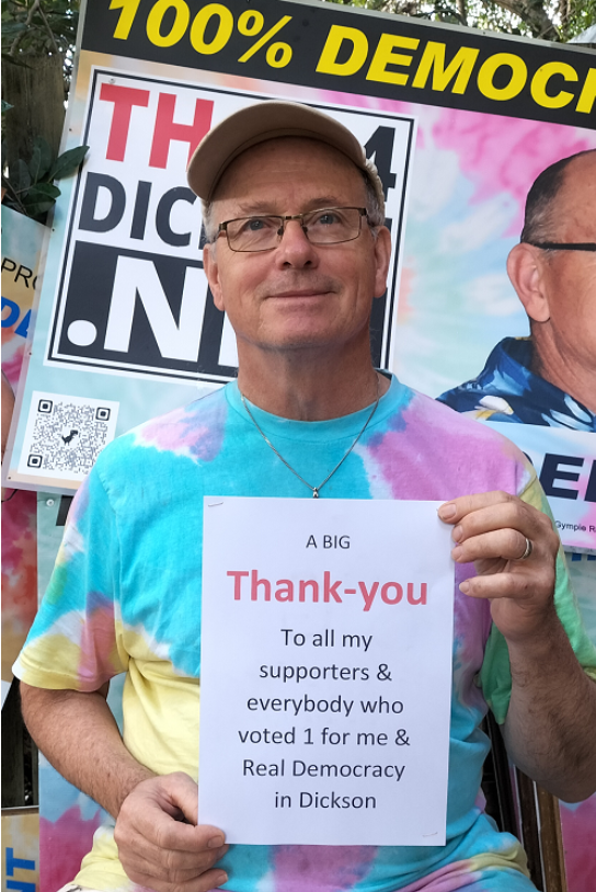Thor Prohaska during his 2022 Dickson federal election campaign